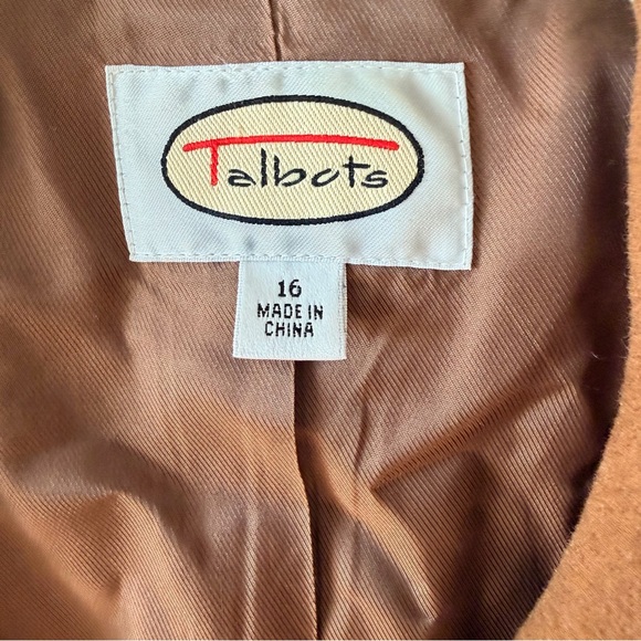 Talbots Brown Wool Angora Coat - Picture 5 of 12